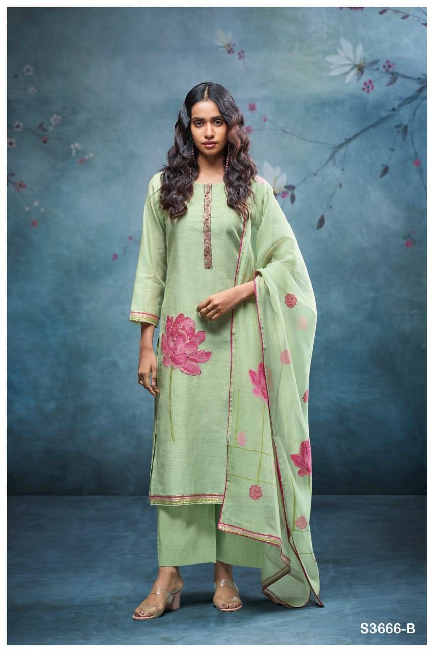 Ganga reva 3666 buy dress materials wholesale